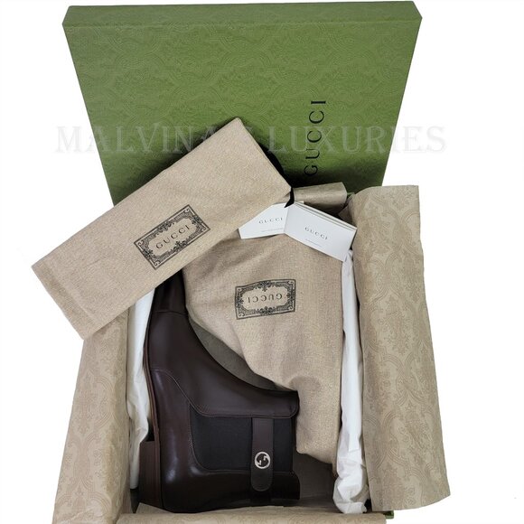 GUCCI BOOTS MENS BLONDIE BUCKLE CHELSEA LEATHER ANKLE BOOTIES sz 10 10.5 - Picture 14 of 15